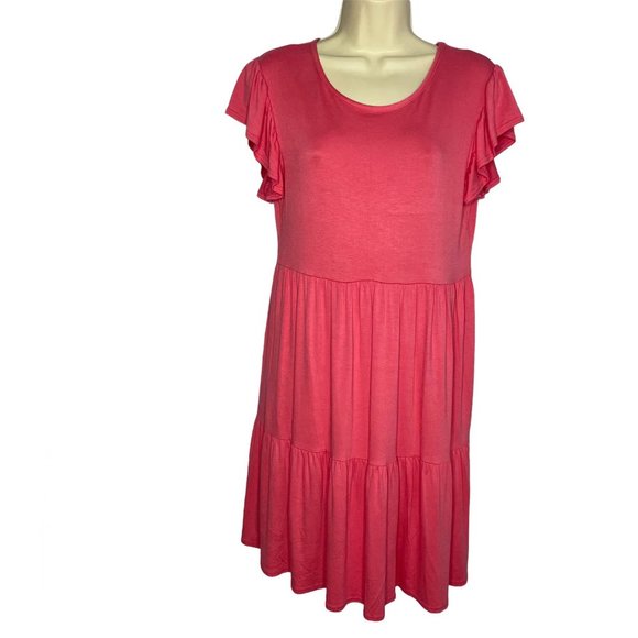 Olivia Rae Dresses Olivia Rae Ruffle Flutter Sleeve Babydoll Mini